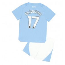 Manchester City Kevin De Bruyne #17 Hjemmedraktsett Barn 2023-24 Kortermet (+ korte bukser)